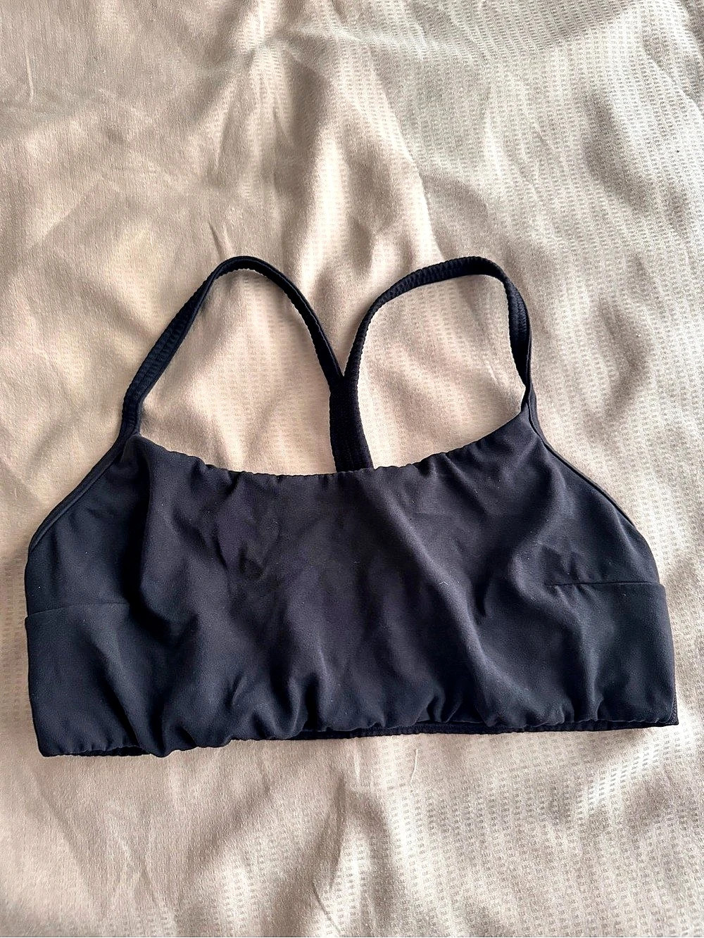 lululemon Nulu Front-Gather Yoga Bra Black